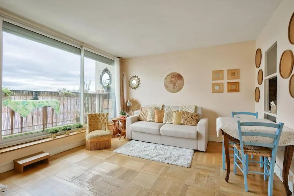 Cosy Studio Avec Terrasse Vue Sur Le Sacre-Coeur Paris France